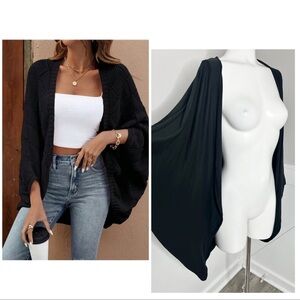 ATTITUDES BY RENEE BLACK CARDIGAN / PRELOVED/ M